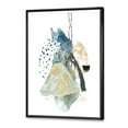 thumbnail image 2 of Designart Gouache Of Abstract Landscape With Mountain Moon FLOAT FRAME WALL ART, 2 of 4