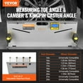 thumbnail image 2 of VEVOR Wheel Alignment Tool, 2-Pack Toe Plates, Camber/Caster/Toe Gauge 0.1° Accuracy, Stainless Steel Tool Plate, Magnetic Slots and 6 Alignment Rods, Includes 2 Measuring Tapes & Conversion Chart, 2 of 9