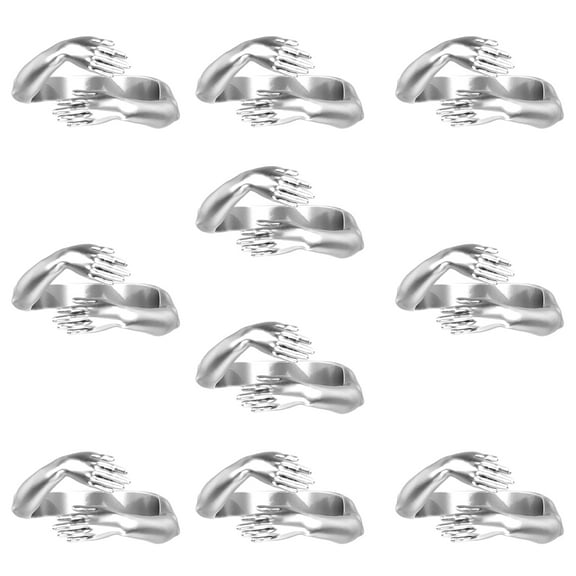 YIGZYCN Two Hands Embrace Rings Jewelry Charm Gift Statement Promise Anniversary Ring