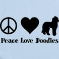 thumbnail image 2 of CafePress - Peace, Love, Doodles Baby Light Bodysuit - Baby Light Bodysuit, Size Newborn - 24 Months, 2 of 4