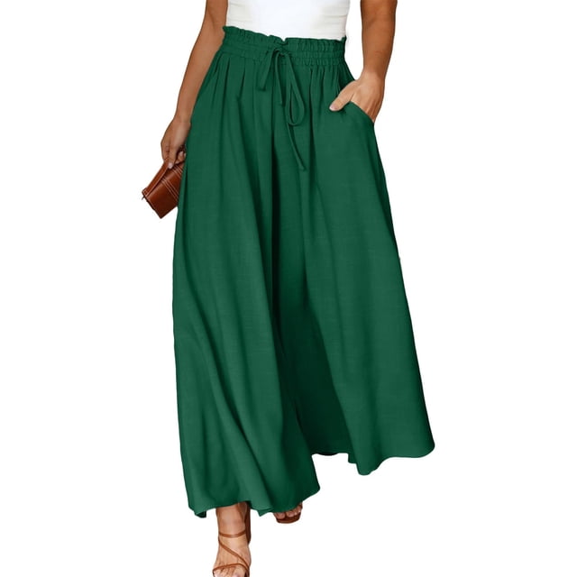 Pantalones Eytino para mujer, talla grande, casuales, elásticos, cintura alta, 1X