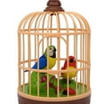 thumbnail image 5 of Operated Singing Bird Realistic Birdcage Toy Natural Sound Interactive Bird Cage Toy with Sound Light, 5 of 9