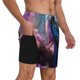 thumbnail image 2 of Balery Beautiful Flower Blue Bird Bañador para hombre, shorts de playa de secado rápido con entrepierna y forro de compresión-Medium, 2 of 6