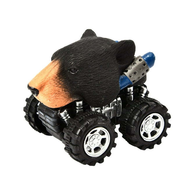 PVCS Voiture Jouet Animal à Rétrofriction Cadeau pour Garçons Filles - Ours Brun