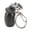 Black, variant on Waterproof Pet Urns Keychain for Dog Cat Ashes Stainless Steel Paw Print Memorial Keepsake Cremation Jewelry in Silver 2.0 inches