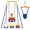 Yellow and Blue, variant on SEMOPRUS 2 in 1 Toddler Swing & Jumper, Foldable Baby Jumpers and Bouncers, Easy to Assemble & Store for Indoor/Outdoor, Gray and White