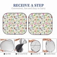 thumbnail image 7 of Uemuo Rabbit And Butterfly Printed 2 PCS Car Windshield Sun Shade, Auto Sun Heat and UV Rays Blocker, Foldable Automotive Front Window Sunshade Protector, 7 of 7