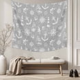 thumbnail image 5 of Nautical Grey Large Tapestry for Bedroom Wall Hanging Tapestry, Retro Sailing Boat Map Anchor Rudder Ceiling Backdrop Tapestries Poster Blanket Wall Decor for Teens Room Living Room Dorm 86" x 104", 5 of 8