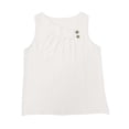 thumbnail image 4 of Yindaity Short Sleeves Tops for Women Women's Loose Fit Cap Sleeve Top, Comfort Crewneck Casual T-Shirt for Summer(White,3XL), 4 of 4