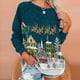 thumbnail image 1 of Pntutb Tops de mujer Suéter de cuello redondo con estampado navideño Blusa suelta Sudadera sin capucha Pntutb Pntutb-3497, 1 of 7