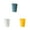 Yellow, variant on Bathroom Trash Can Small Waste Basket Plastic Diamond Shape 8.26*9.44*5.70inchWhite One Size