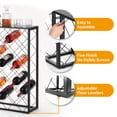 thumbnail image 3 of Mango Steam 1.75L Metal Wine Rack for Champagne (23 Bottle, Black), 3 of 7