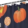 thumbnail image 3 of Halloween Pumpkin Shower Curtains,Reusable Halloween Bath Curtain with Hooks Classic 72x72 in Polyester Bathroom Curtains for Thanksgiving Day Fall Party Home Decor, 3 of 6