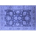 thumbnail image 1 of Ahgly Company Indoor Rectangle Oriental Blue Industrial Area Rugs, 2' x 3', 1 of 4