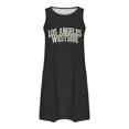 thumbnail image 3 of Vestido de Verano para Mujeres, Vestido de Cuello Redondo sin Mangas de Bolsillo de Impresión de Moda Casual Hecha de 95% Poliéster 5% Spandex para Primavera Verano, Vestido Sexy para Mujeres, 3 of 4