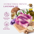 thumbnail image 6 of Natural Organic Soap Bar with Essential French Lavender Oil Shea Butter Hypoallergeniс Cold Process Safe Handmade in USA by Relaxcation, 6 of 10