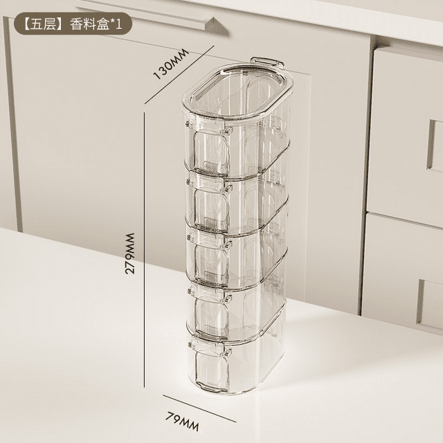 TIELUTT & Condiment Storage Organizer for Kitchen Cabinets and Drawers – Clear Lid Container Home Organizers and Storage Storage for Flour Jalapeno Container Food Prep Container Large Clear Storage
