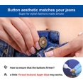 thumbnail image 3 of Paquete de 8 botones de repuesto ajustables para jeans: botones de pantalón desmontables de 10 mm, botones de jeans de metal desmontables, botones a presión de mezclilla, botones de jeans ajustados., 3 of 5