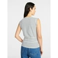 thumbnail image 4 of Time and Tru Women's Cotton Peplum Tank Top, Sizes XS-XXXL, 4 of 6