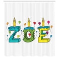 thumbnail image 3 of Ambesonne Zoe Shower Curtain, Colorful Birthday Candles, 69"Wx70"L, Multicolor, 3 of 3