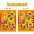 thumbnail image 3 of Happy Fall Pumpkin Garden Flag 12.5x18 Inch small Double Sided House flag Autumn Burlup Rustic Yard Outdoor Decor, 3 of 5