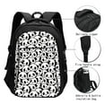 thumbnail image 3 of Balery Cute Panda Face Mochila con carga USB para hombre y mujer - Mochila impermeable y antirrobo para laptop con puerto USB para viajes, trabajo, 3 of 7