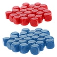 thumbnail image 2 of 50 Piezas D6 Dados Opacos en para DIY Manualidad Fabricación Azul + Rosa Roja, 2 of 7