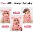 thumbnail image 5 of Kids Winter Fleece Hats Children's Balaclava Ski Mask Windproof Warm Adjustable with Fleece Lining Hat for Boys Girls, 5 of 7