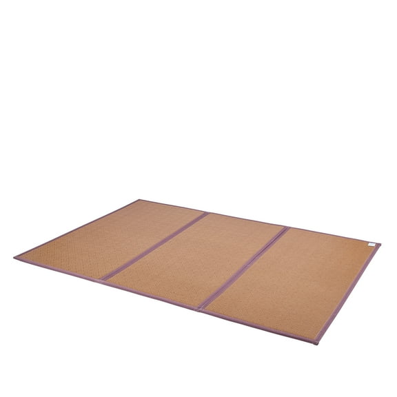 KFFKFF's Tatami Mat from Japan, Measuring 80 x 55 inches, Foldable and Crafted from Authentic Rattan, Features Non-Slip and Simple-to-Clean Surface, Ideal Summer Sleeping Mat with Breathability