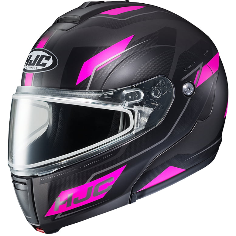 HJC Adult Pink/Black CL-Max 3 Flow MC-8sf Motorcycle Helmet 