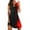 Red, variant on Midi Dresses Summer Women Crew Neck Solid Basic T-Shirts Sundress Short Sleeve Casual Dresses with Pocket