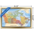 thumbnail image 2 of Map - Canada Wall Poster, 22.375" x 34" Framed, 2 of 4