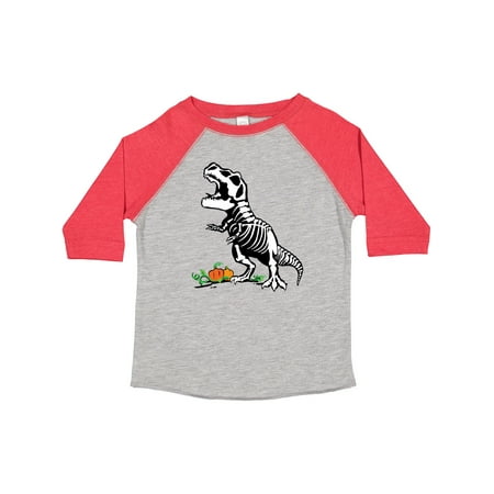 

Inktastic Halloween T-Rex Skeleton in the Pumpkin Patch Gift Toddler Boy or Toddler Girl T-Shirt