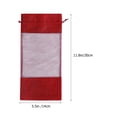 thumbnail image 4 of Miangastore Sac en Toile de Jute Rouge Lin 4 Pcs 11.8X5.5X5.5In, 4 of 8