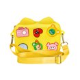 thumbnail image 1 of Bolso bandolera de silicona bandolera de dibujos animados mini bolsa portátil para viajes escolares estilo de hebilla al azar, amarillo Methold AP001516-02B, 1 of 7