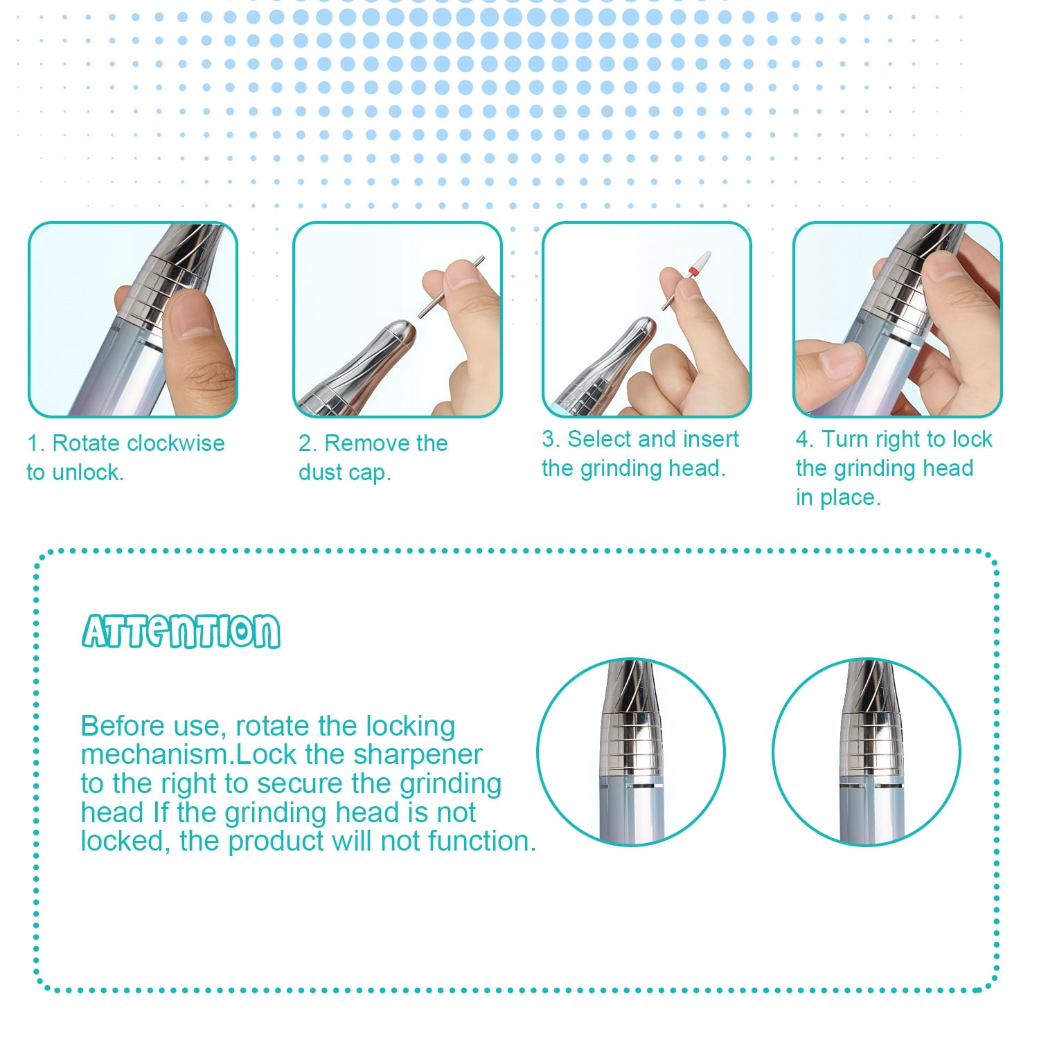 40000RPM Electric Nail Drill Professional Polishing Machine Low Noise Nails Sander File Set For Manicure Salon Home Tools, Chrismas gift