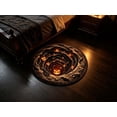 thumbnail image 4 of Visually Spooky Decorative To Maintain Living Room Mat, 3D Illusion Halloween Floor Rug, Non Slip Round Carpet For Bedroom Entryway Indoor Decor, 4 of 5