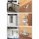 thumbnail image 4 of Magnetic Cabinet Latch Zinc Alloy Door Catch Furniture Door Stopper for Children Safety - Black, 4 of 5