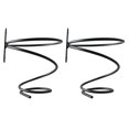 thumbnail image 3 of Wall Mounted Rack for Home Bar Decor with Iron Material Black Color 2pcs Single Holder, 3 of 4