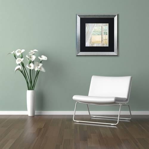 Trademark Fine Art "Summer Me I" Canvas Art by Color Bakery Black Matte, Silver Frame