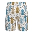 thumbnail image 6 of Kdxio Cartoon Poodle Dog Pattern Mens Casual Shorts - Drawstring Summer Beach Sports Shorts for Men, 6 of 9