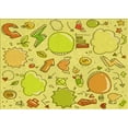 thumbnail image 1 of Ahgly Company Machine Washable Indoor Rectangle Transitional Banana Yellow Area Rugs, 8' x 10', 1 of 7