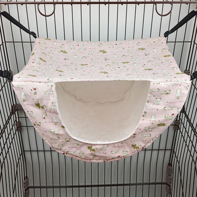 Cat Cage Hammock Hanging Soft Pet Bed for Kitten Ferret Puppy Rabbit or Small Pet Double Layer Hanging Bed 2 Level Indoor Bag for Spring/Summer/Winter