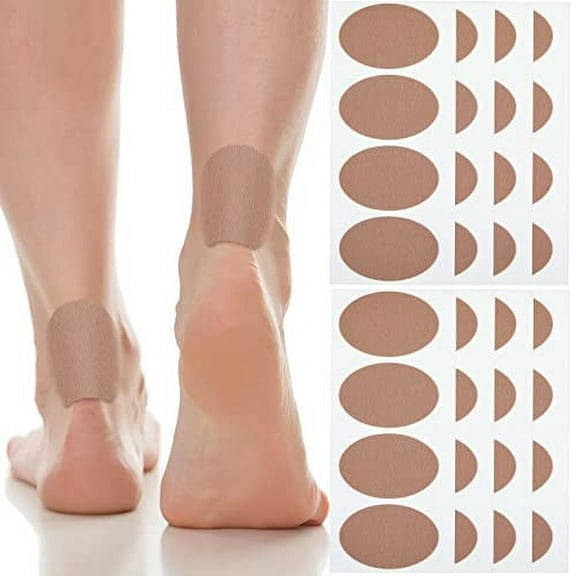 Oval Moleskin Pads Adhesive Blister Tapes Moleskin Coverlets Hiking Unsuitable Shoes Reduce Friction(8 Sheet)