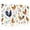 Color 4, variant on 8 Pack Art Acoustic Panels Sound Absorbing Boho Brown Green Orange Peony Floral Vintage Flowers Red Flower Decorative Soundproof Wall Panels Self Adhesive for Nursery Game Room Bedroom 48"x32"
