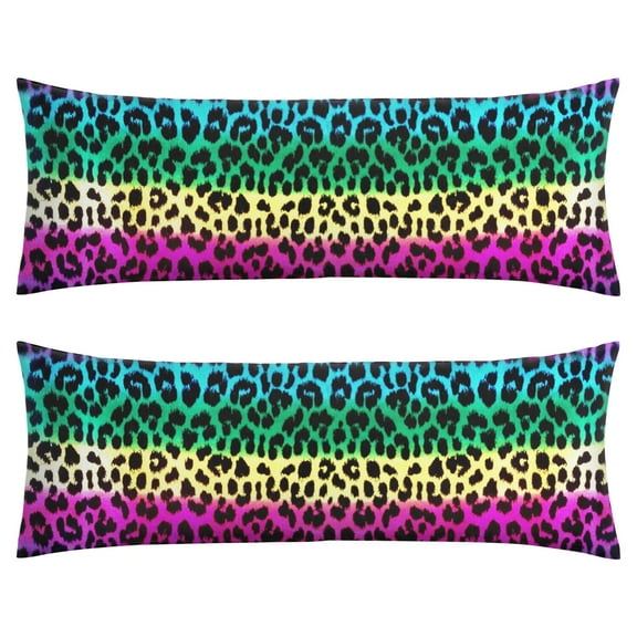 Leopard Print Body Pillow Cover – Soft & Breathable, Hidden Zipper, 20"x54", Fashion Animal Print – Cheetah & Tropical Spots, Perfect Gift for Side Sleepers, Pregnancy, Modern Home Decor
