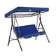 thumbnail image 3 of Columpio Wosthever para 3 personas cubierta de asiento y dosel azul, 3 of 6