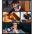 thumbnail image 6 of for iPhone 14 Pro Max Case with Metal Camera Stand [Built-in 9H Camera Lens Protector][Compatible with Magsafe] Military Grade Shockproof Translucent Matte Magnetic Phone Case 6.7", Purple, 6 of 12