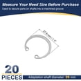 thumbnail image 2 of Uxcell Internal Retaining Rings, E-Clip Snap Ring Stainless Steel Internal Circlip for Automobile mm 26  20, 2 of 7