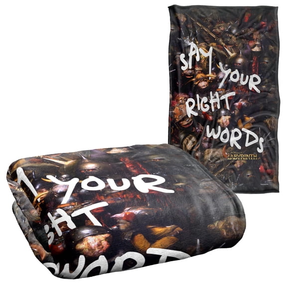 Labyrinth Blanket, 36"x58", Say Your Right Words, Silky Touch Super Soft Throw Blanket